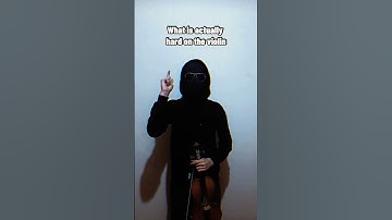 What people think is hard on the violin VS What is actually hard on the violin
