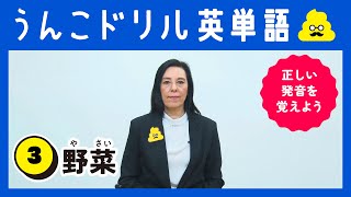 うんこドリル英単語　3野菜