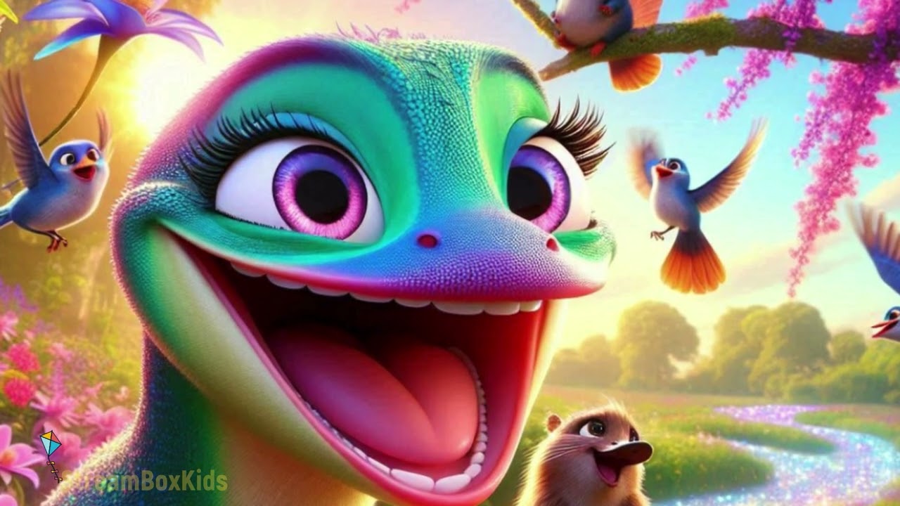 Pip meets Lila the Laughing Lizard                                  