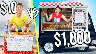 $10 vs $1,000 Food Trucks *Budget Challenge*