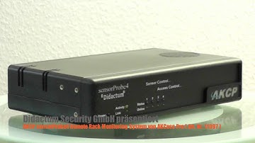 Serverschutz und Serverraumüberwachung mit sensorProbe4 Mess- und Überwachungssystem