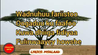 HEESTII 'FOOSIYA' IYO MAXAMED MAXAMUUD XASAN KABANLE | LYRICS | QORAAL