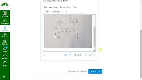 How to Upload/Embed a Picture into a Canvas Quiz | With Canvas Student App