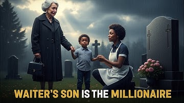 Billionaire Visits Her Son’s Grave And Finds A Black Waitress Crying With A Child – She Was SHOCKED