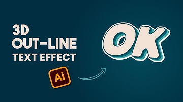 Create a Stunning 3D Outline Text Effect in Adobe Illustrator | Easy Tutorial