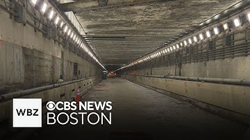 Video inside Sumner Tunnel shows construction underway on month-long project
