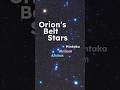Orion's Belt: A Stellar Journey