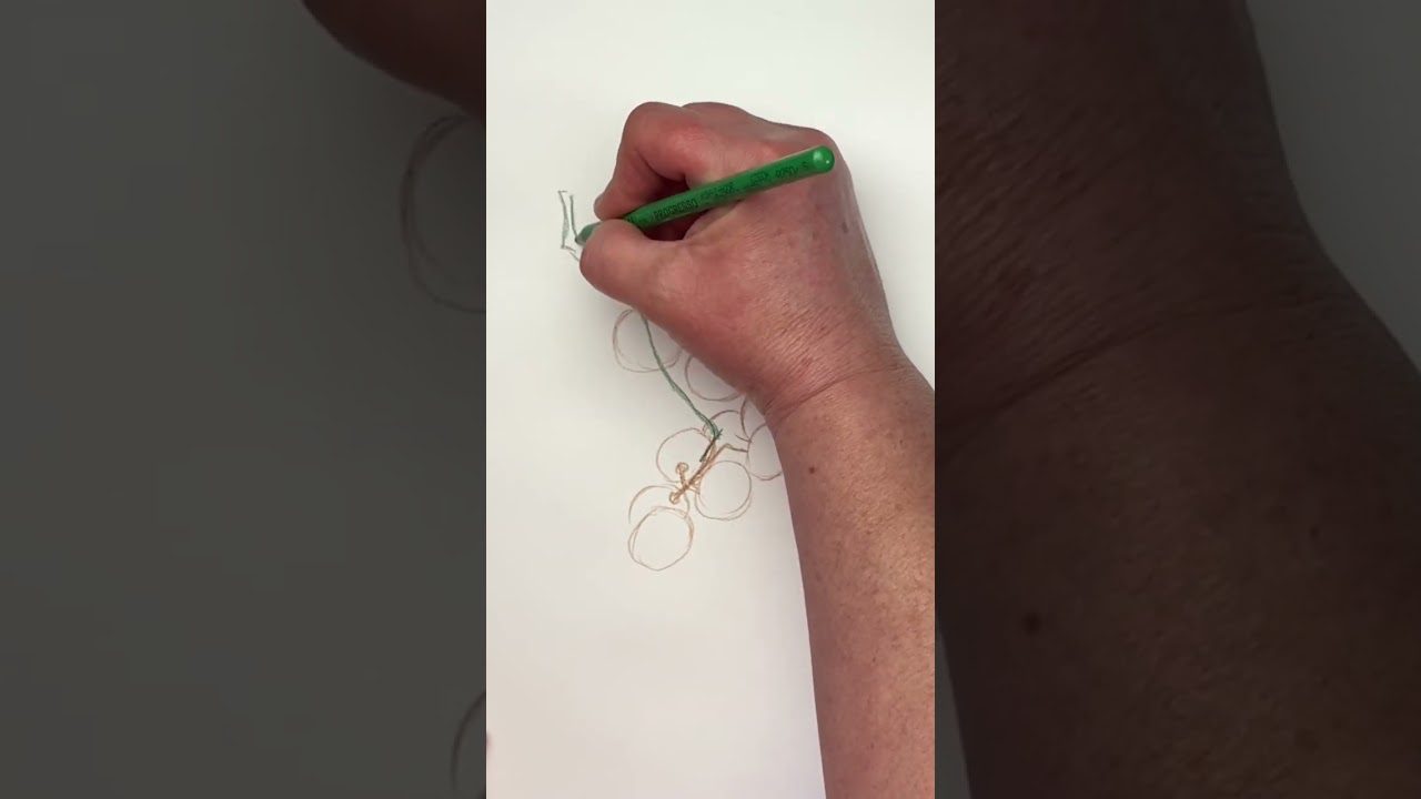 How to draw grapes 