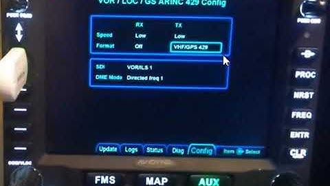 Avidyne IFD VOR/ILS ARINC429 Config Page