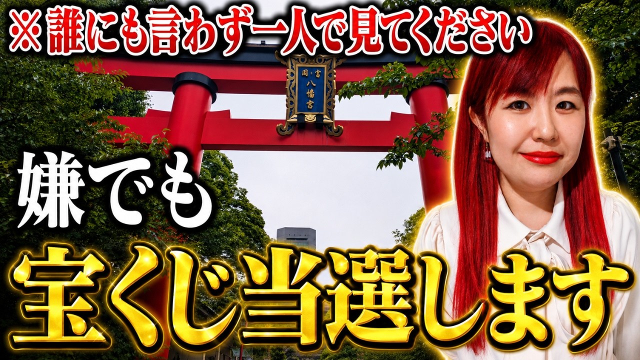 ※悪用厳禁。この動画が再生出来た人、嫌でも宝くじ当選します