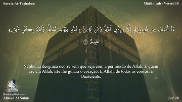 64 سورة التغابن مترجمة للغة البرتغالية - Suratu At-Taghabun بصوت الشيخ أحمد النفيس