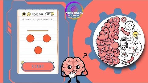 Brain Test: Put a line through all three balls. | Level 504