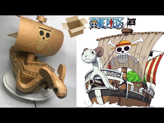 HOW TO MAKE ONE PIECE GOING MERRY MADE FROM CARDBOARD 