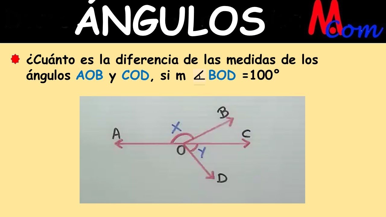 Ángulos ¿cuánto Es La Diferencia De Las Medidas De Los ángulos Aob Y