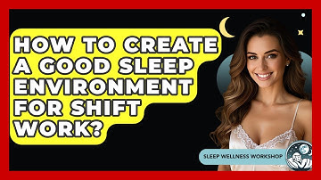 How To Create A Good Sleep Environment For Shift Work? - Sleep Wellness Workshop