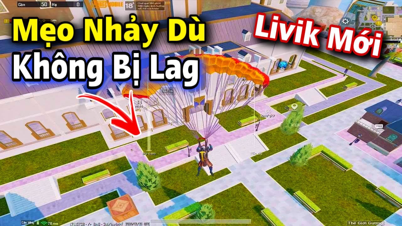 PUBG Mobile | (MẸO) Nhảy Dù Không LAG Update Mới | LiVik Mới Cực Phê