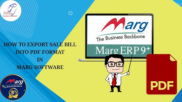 HOW TO EXPORT SALE BILL INTO PDF FORMAT IN MARG SOFTWARE