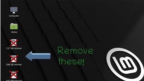 Customize Desktop icons in Linux Mint | Remove Mounted drives icon