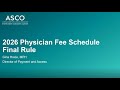 2026 Physician Fee Schedule Final Rule 