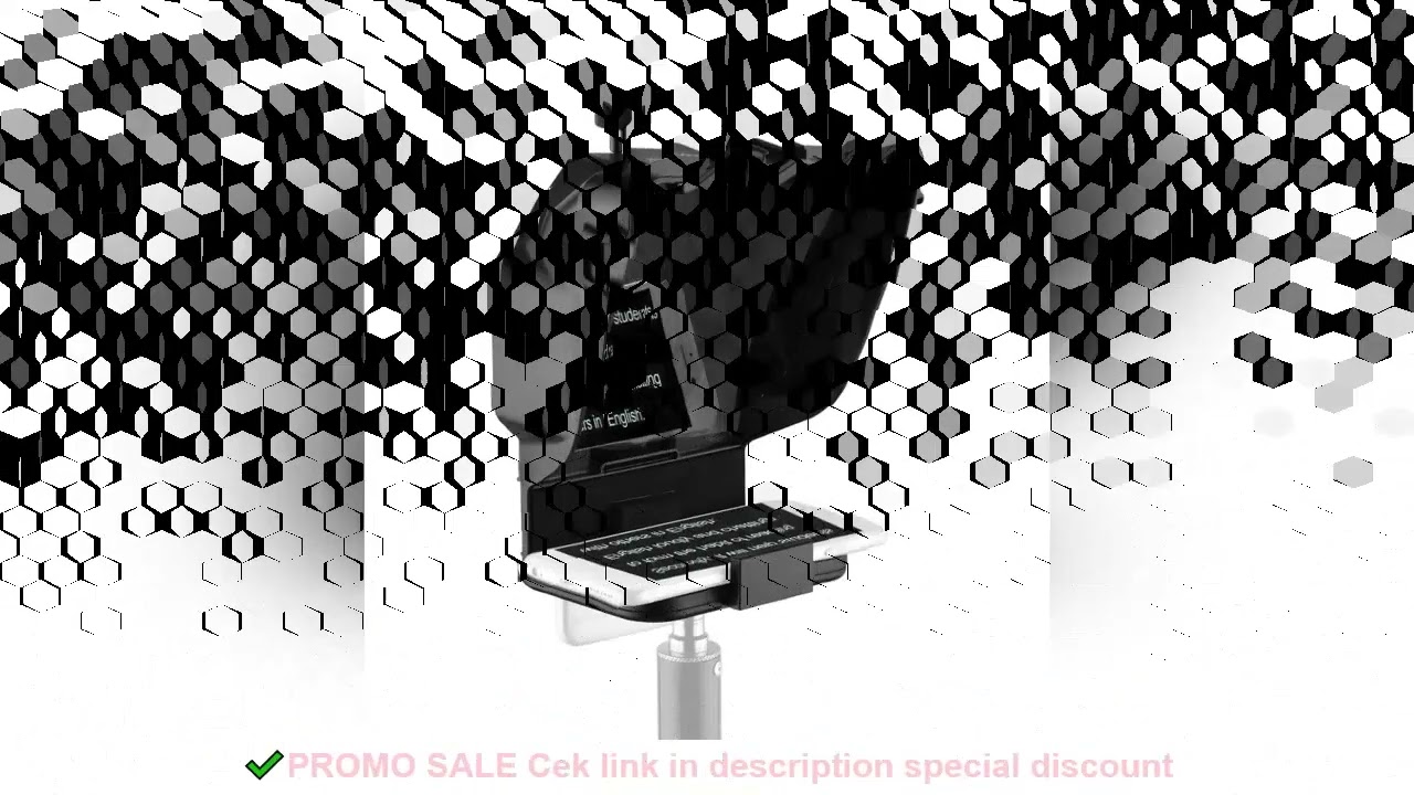Andoer Portable Smartphone Teleprompter Prompter with Phone Holder Remote Control for Video Recordin
