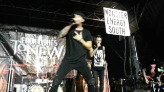 From Ashes to New live Phoenix Arizona Warped Tour 2016