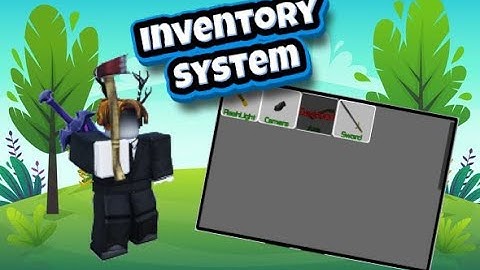 How to make an INVENTORY SYSTEM (Saves Items) in Roblox Studio