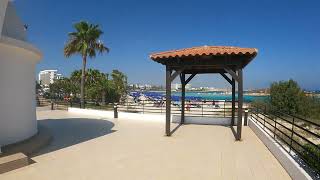 : Adams Beach Hotel Ayia Napa Nissi Beach Cyprus 4k Walk Tour