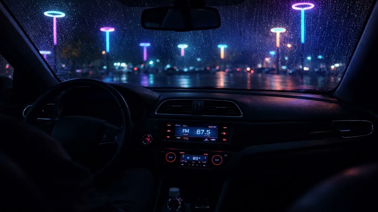 Night Drive Through a Cyberpunk City  | Dark Synthwave / Dystopian Ambient Mix