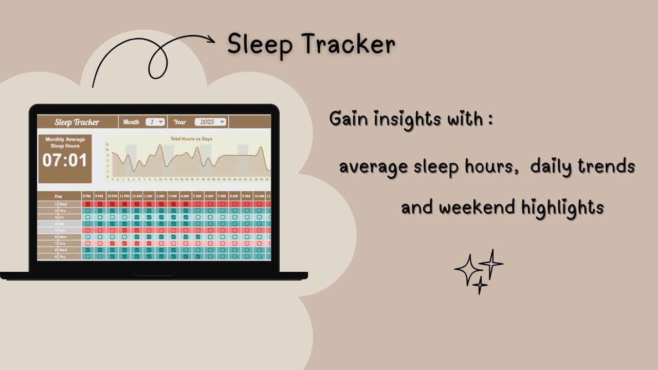 Sleep Tracker - Google Sheets Template - YouTube