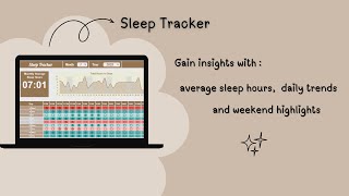 Sleep Tracker - Google Sheets Template screenshot 4