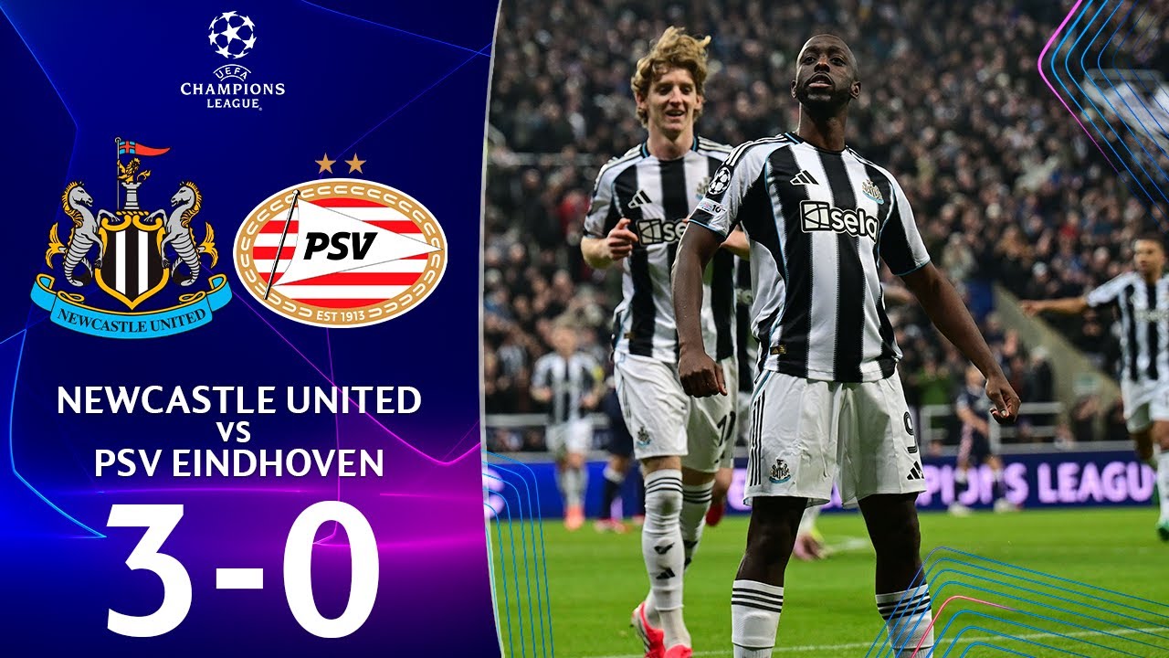 Newcastle - PSV | 3-0 | Highlights | UEFA Champions League 2025/26 | newcastle psv