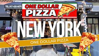 Inside a DOLLAR PIZZA SHOP New York City