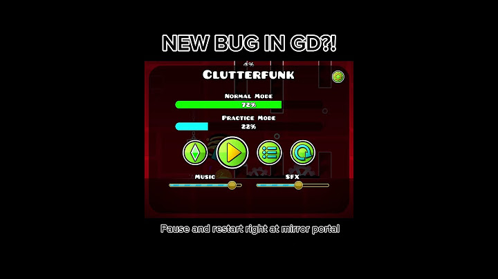 NEW BUG IN GD? #geometrydash #gd #bug
