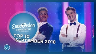 TOP 10: Most watched in September 2018 - Eurovision Song Contest