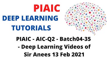 PIAIC - AIC-Q2 - Batch04-35 - Deep Learning Videos of Sir Anees 13 Feb 2021