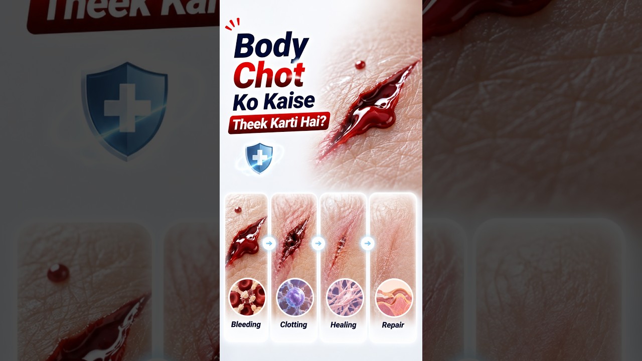 Body Chot Ko Kaise Theek Karti Hai? 🩸 (3D Animation) #shorts