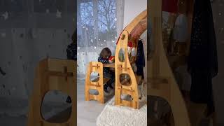Waldorf play stand with desk bench playroom furniture