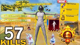 57 KILLS /pubgstr/ NON STOP RUSH GAMEPLAY with BAPE SET🔥 pubg mobile bgmi #gameplay #pubg #viral