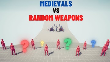 RANDOM WEAPONS vs MEDIEVAL UNITS - RANDOM WEAPONS MOD - Totally Accurate Battle Simulator TABS