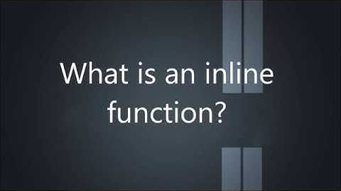 What is an inline  function? | C++ Interview Questions
