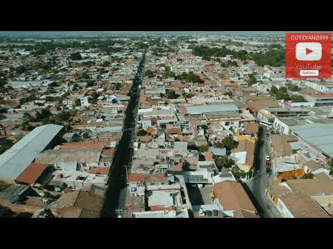 Es una espectacular vista aérea de Jacona de Plancarte Michoacán Bien bonita