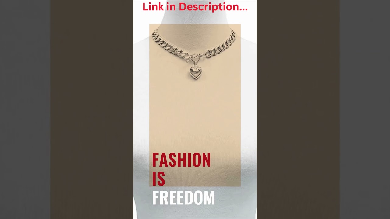 Juicy Couture Silvertone Heart Charm Necklace – Stunning, Affordable & Popular Jewelry Choice!