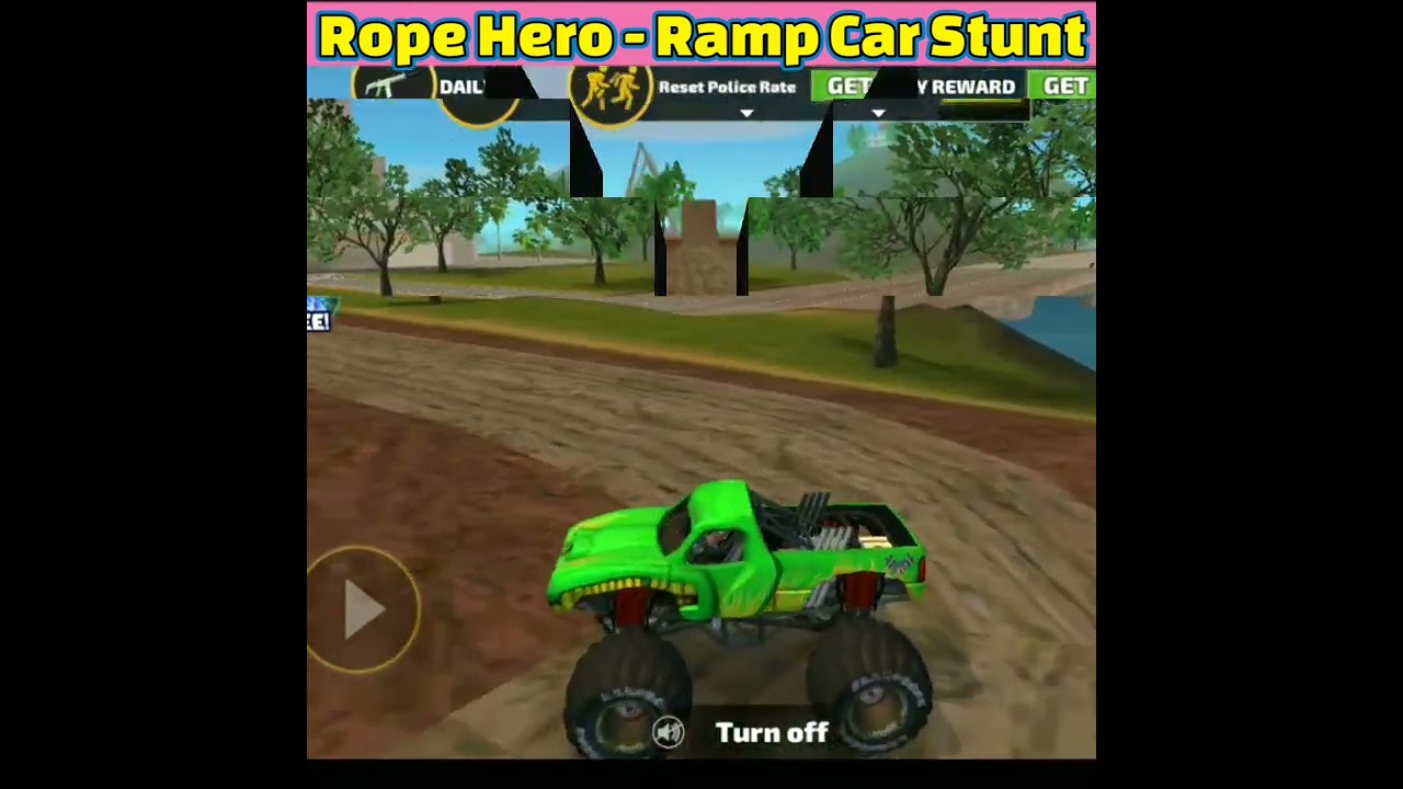 Ramp Car Stunt | Rope Hero Vice Town in Hindi | Which is faster ???