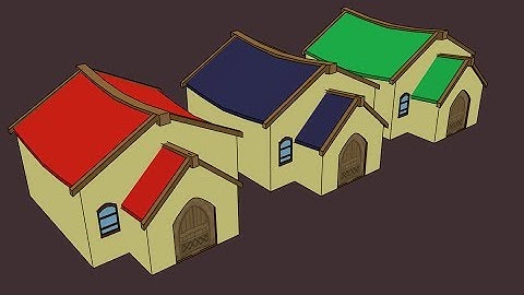 Low Poly 3D Villa Assets