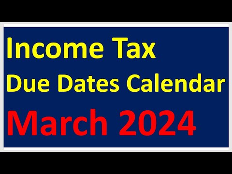 Income Tax due dates calendar March 2024| #incometaxmarch2024| Last minutes  tax saving guide| #viral - YouTube