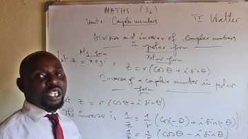 Division And Inverse Of  A Complex Number In Polar Form Lesson 7