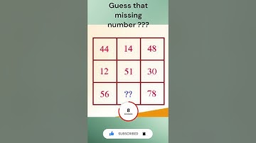 Guess that missing number???   #math #shorts #viral #guessthenumber #tricks  #mathpuzzle #study