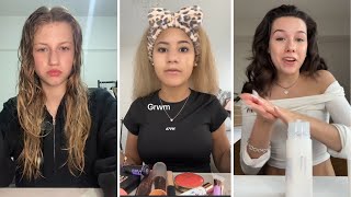 GRWM  ( Get Ready With Me ) Makeup Tutorial Tiktok Compilation ❤️(Skincare, Makeup, Outfits) 446?