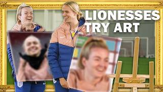 'WHAT HAVE YOU DONE TO ME!' | Lauren Hemp v Esme Morgan Art Challenge | Lionesses Try | Lionesses