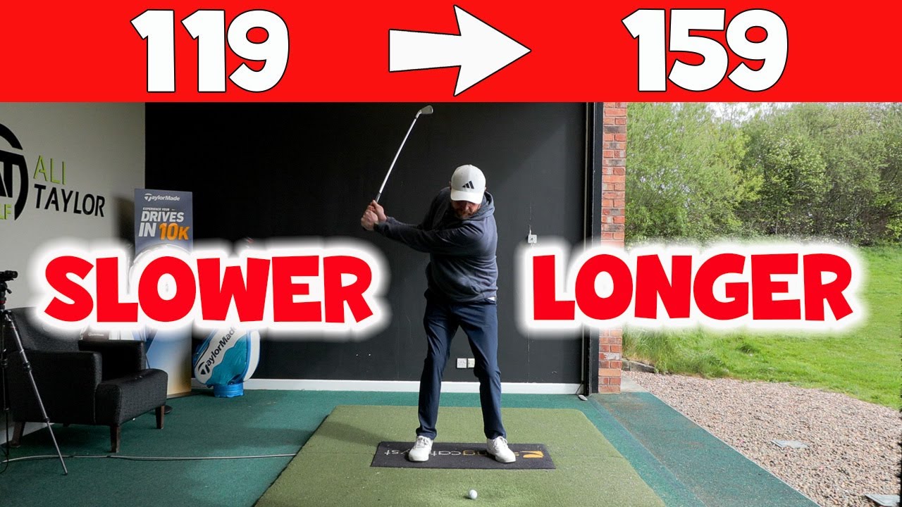Swing SLOWER But Hit The Golf Ball 40 Yards Further With Your Irons ...